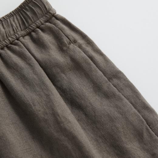ROMI STUDIO“质感亚麻”100%亚麻轻柔自然褶皱休闲短裤 RWCRXM3519 商品图3