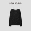 ROMI STUDIO“法式慵懒”轻薄镂空圆领长袖针织衫罩衫 RWCRST3812 商品缩略图0