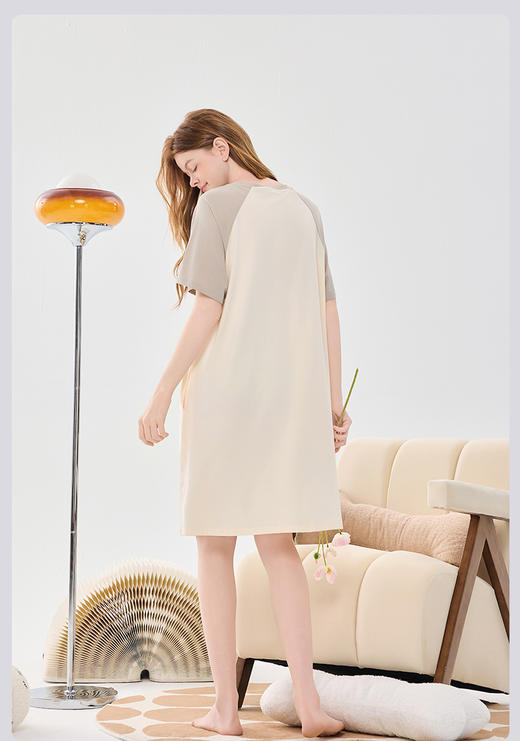 限时9折【莫代尔睡裙】A类 采用新疆棉+莫代尔 瞬间凉感 冰凉透气 保持肌肤干爽SQ991B-CC 商品图4