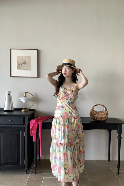 SIA SAYLOR 法式油画感吊带连衣裙 20630 商品图6