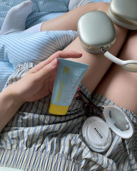 张元英同款！韩国Amuse防晒霜隔离妆前乳保湿水润提亮修正肤色40ml 商品图4