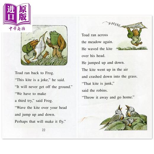 预售 【中商原版】青蛙和与蟾蜍10册 Frog and Toad 送音频 240-450L I Can Read 英文原版弗洛格绘本 凯迪克 汪培珽分级阅读读物 商品图3