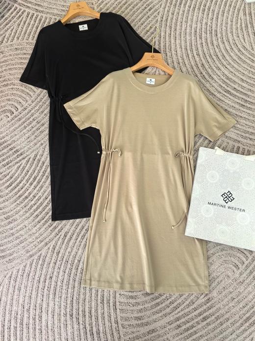 Martine Wester 女款 液态双面柔棉短袖连衣裙 11423132 商品图1