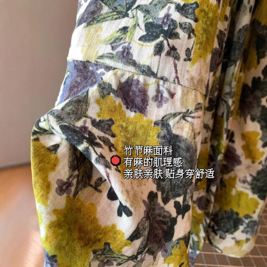 用量两米！2025法式斜襟领交叉缠绕式绑带泡泡袖鱼尾裙摆连衣裙！ 商品图1