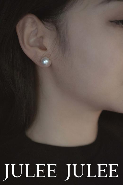 【618私藏专场】JULEEJULEE茱俪 PT900澳白馒头珠耳钉 商品图1