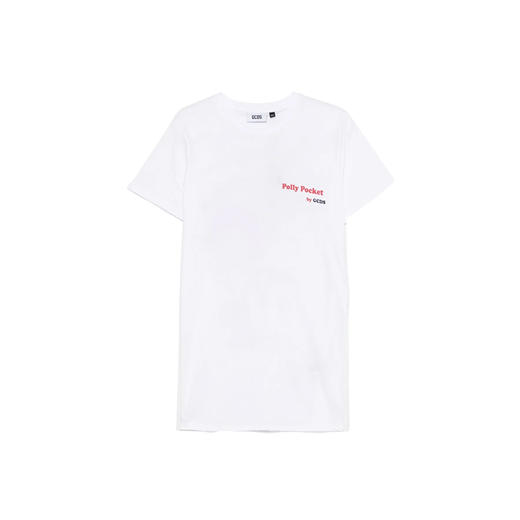 GCDS 女士徽标印花棉质圆领短袖T恤 白色 B1MW1003JH9 10 商品图0