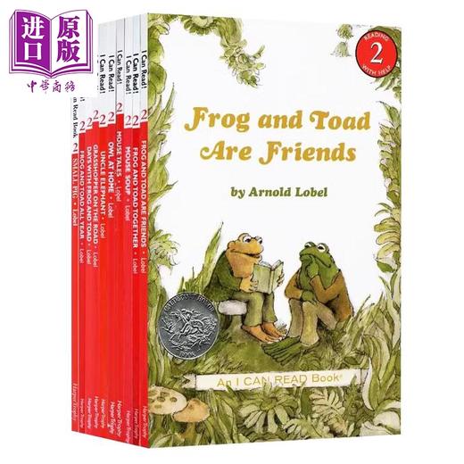 预售 【中商原版】青蛙和与蟾蜍10册 Frog and Toad 送音频 240-450L I Can Read 英文原版弗洛格绘本 凯迪克 汪培珽分级阅读读物 商品图0