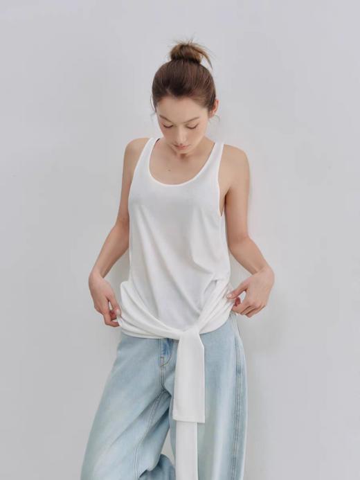 Evistub/E-5XDX786/莱赛尔天丝U领背心女夏 商品图0