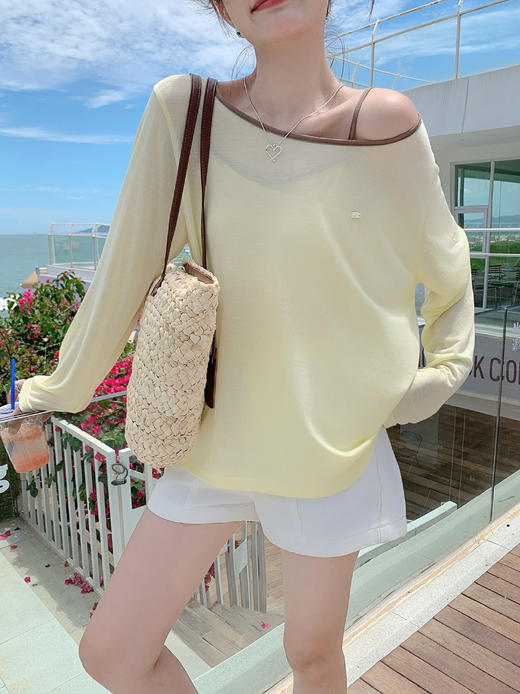 <曾小咸推荐>现货秒杀！卖完不补 ！微信打折价！防晒罩衫吊带背心两件套 日常119.99/件 立减50 秒杀69.99/件！！ 商品图6