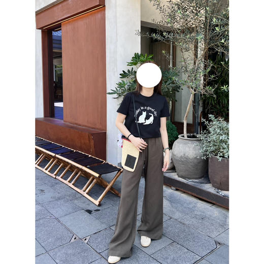 2506404    亚麻 棉 直筒休闲裤 商品图10