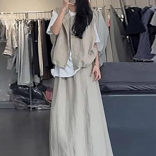 裁缝学苑AQ488韩系休闲工装马甲纸样半身裙套装裙子女装新款打版 商品图2