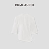 ROMI STUDIO 简约设计感不规则下摆舒适全棉短袖T恤 RWCRS64100 商品缩略图1