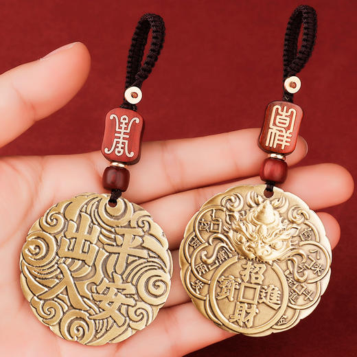 黄铜貔貅车挂 商品图3