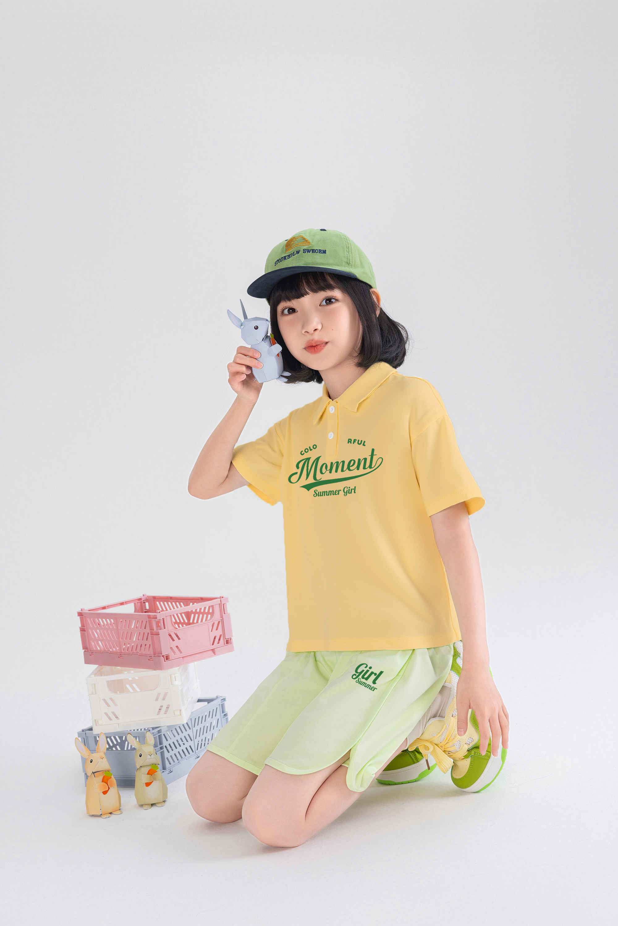 儿童夏季POLO2025新款儿童夏装女孩男孩大童