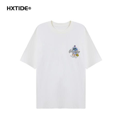 【新品上新】HX 夏季圆领短袖T恤微宽松C102520036101/02/03 商品图0