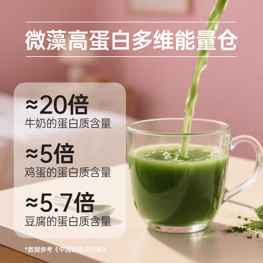 【12.12年终盛典】买3送60g 绿A螺旋藻粉100g/袋 植物双蛋白粉 均衡营养 商品图3