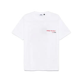 GCDS 男女同款徽标印花棉质圆领短袖T恤 白色 B1MM2305JH9 10