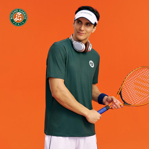 罗兰加洛斯速干短袖男T恤网球运动夏季新款透气冰丝训练健身上衣 商品图4