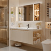 帝王洁具陶瓷一体盆洗手盆洗漱智能美妆收纳浴室柜组合WB834 商品缩略图1
