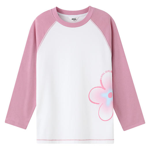 女童圆领长袖针织衫秋季新款安奈儿童装EG531518 商品图8