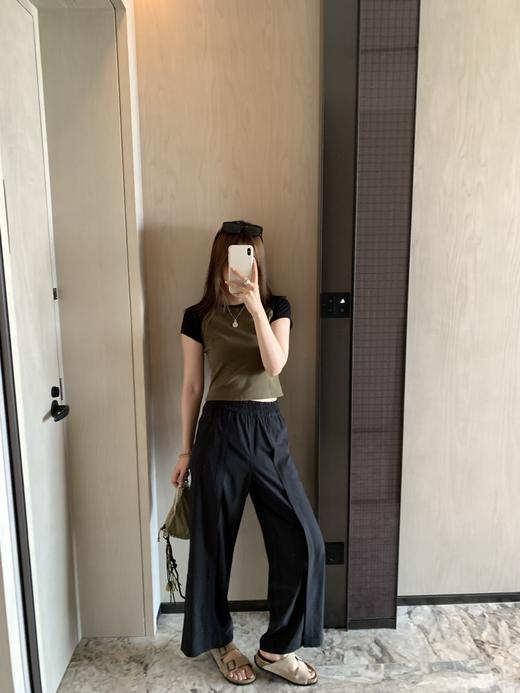 Lu🍋 Front-Pleat 系列 前侧压褶阔腿裤 商品图2