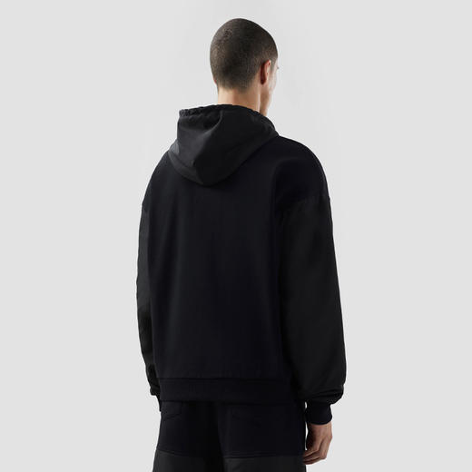 GCDS 男士字母徽标尼龙混合全拉链连帽休闲夹克外套 黑色 B1XM2001JI1 99 商品图2