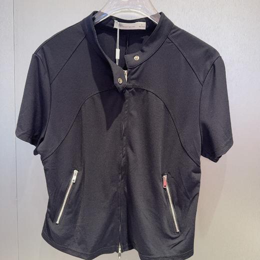 NC小立领双拉链侧边双口袋短袖小衫50504（黑）夏季152140200321 商品图3