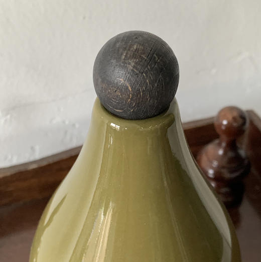 意大利中古木塞瓶 橄榄绿 商品图1