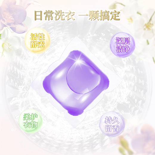 【超值3袋装】露丝花漾云感洗衣凝珠80g/袋*3 香氛洗衣凝珠便携式袋装到手30颗凝珠 商品图1
