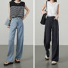 【天丝长直筒裤】逸阳夏薄宽松垂坠感窄版阔腿显瘦裤子6360 商品缩略图4