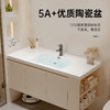 帝王洁具陶瓷一体盆洗手盆洗漱智能美妆收纳浴室柜组合WB834 商品缩略图3
