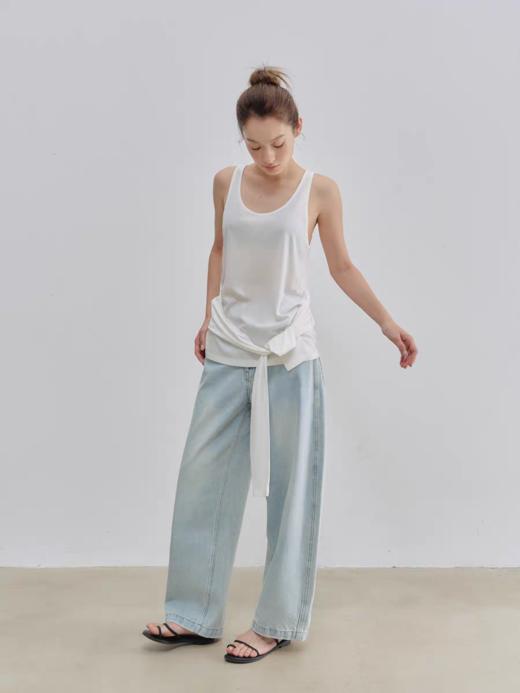 Evistub/E-5XDX786/莱赛尔天丝U领背心女夏 商品图3