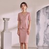 IWY/气夏季新款粉色假两件连衣裙修身显瘦气质女神范儿正装Q1388 商品缩略图4