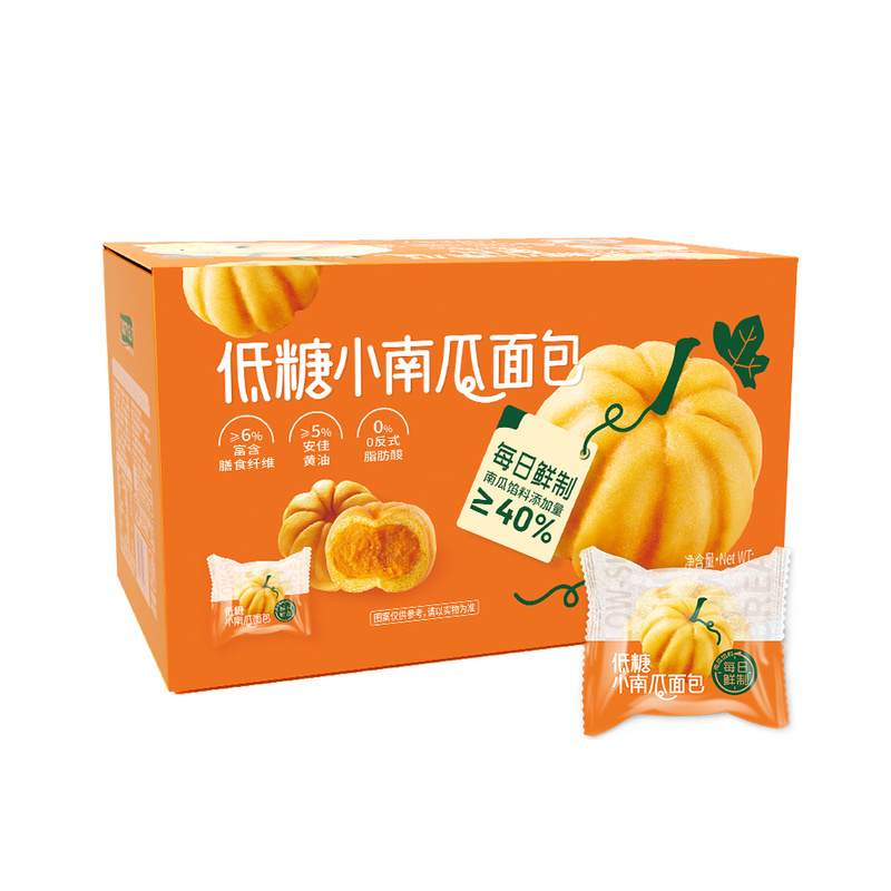 MM-TASTY ELF低糖小南瓜面包1.1kg/盒(32袋)