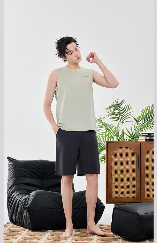 限时9折【兰精莫代尔背心】A类 深睡凉感睡衣 爽滑轻薄不闷热 天然洁净健康呵护肌肤BXM962B-CC 商品图1