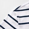 ROMI STUDIO“经典复古”蓝白条纹棉质小飞袖圆领短袖T恤RWCRST3327 商品缩略图3