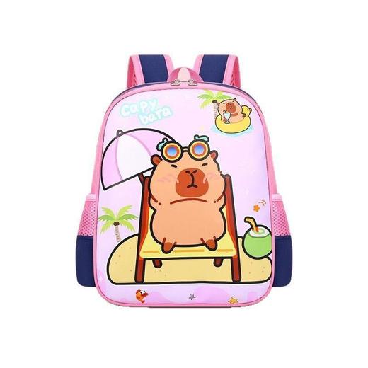 心选丨新款卡皮巴拉小学生书包男女童双肩背包韩版大容量幼儿园儿童书包 商品图4