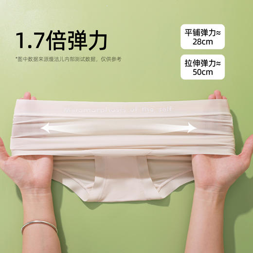 【3条装】熳洁儿 莫代尔女士内裤超柔渐变腰头中腰包臀25262141 商品图5