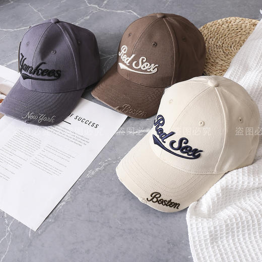 【专属】MLB男女学院风做旧棒球帽！一眼就被拿捏住了，火速下单！到手之后更是爱惨，必须分享给你们~ 商品图1