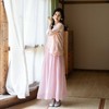 绽放340朵/【海街日记】苎麻天丝波浪纹印花衬衫翻领七分袖防晒衫 商品缩略图1