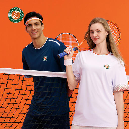 罗兰加洛斯速干短袖男女情侣T恤网球运动夏季新款透气冰丝上衣 商品图3