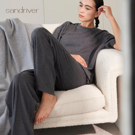 精纺羊绒直筒裤SJF97K040N 商品图3