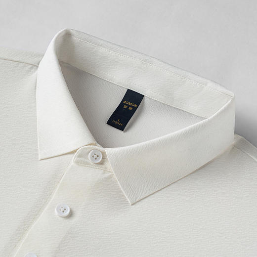 【凉感抗菌无痕抗皱】罗蒙男士Polo衫夏季树皮纹理冰丝t恤时尚休闲男短袖 商品图5