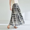 「高货sh」全新升级【铂金会员183/天猫239/差价56】(41331)洛诗琳夏季波西米亚印花拼接松紧腰A字显瘦大摆碎花半身裙 商品缩略图1