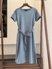 Martine Wester 女款双面水柔棉异料拼接连衣裙 11421231 商品缩略图9