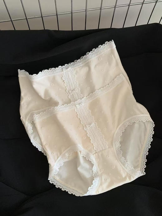 5条装！仙仙奶油蕾丝内裤7A抑菌内裤 提花褶皱肌理 温柔清新颜值拿捏少女心 商品图5