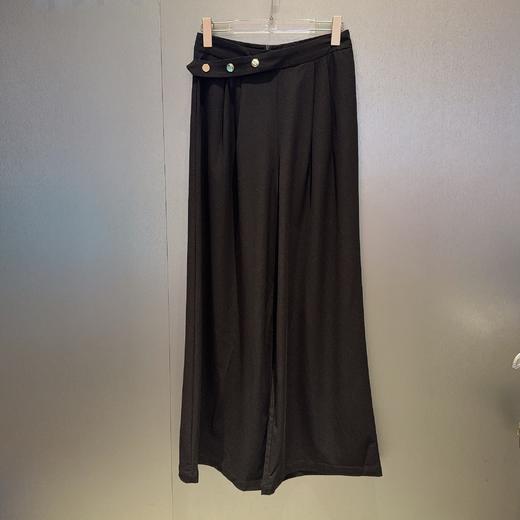 NC腰头亮扣束带设计阔腿裤50420（黑）夏季152540140321 商品图3