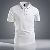 【7A抗菌凉感醋酸亚麻桑蚕丝】罗蒙男士夏季防紫外线polo衫男休闲百搭短袖t恤男 商品缩略图9