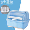 【带盖防尘，快速沥水】抽水碗柜厨房沥水碗架 带盖碗筷餐具收纳盒 塑料碗碟架置物架收纳箱-QQ 商品缩略图6