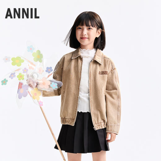男女童夹克外套秋季新款安奈儿童装EM535502 商品图0